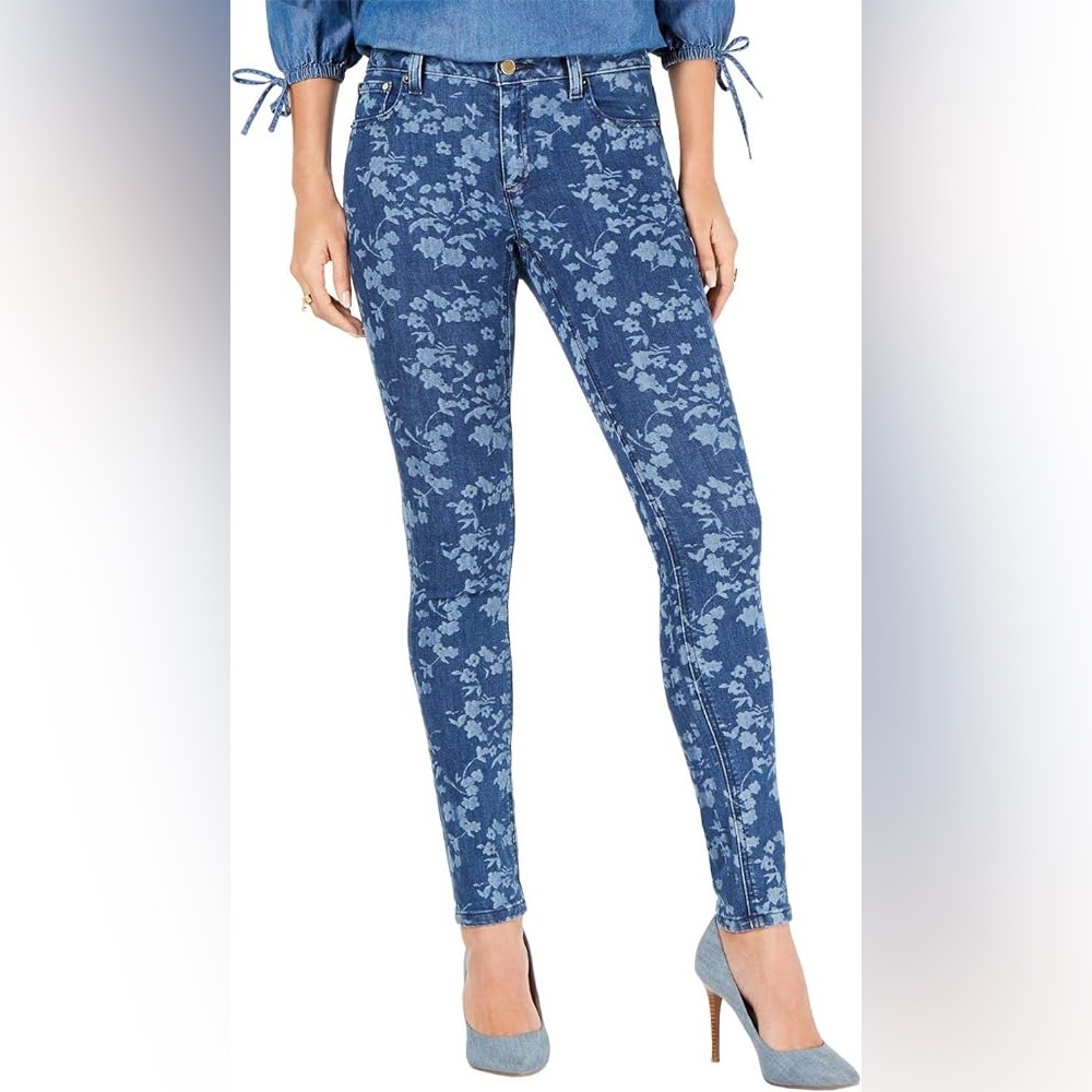 Michael Kors Selma Skinny Jeans with BOHO Floral Pattern
